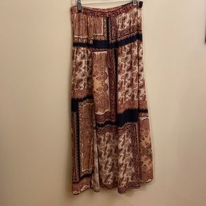 LASCANA Maxi Skirt Multi Color 100% Viscose Size GB 14